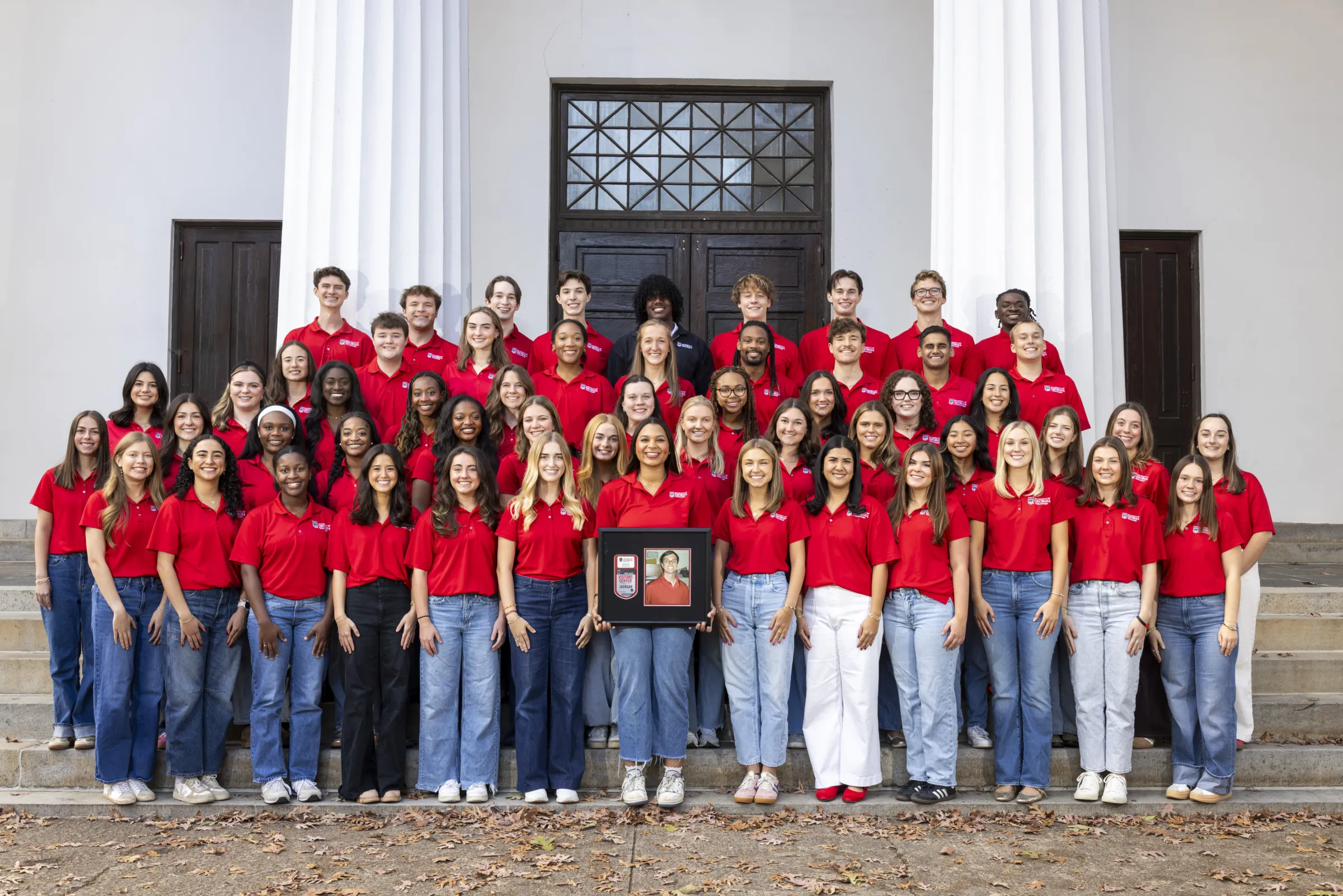 Group photo of the 2026 tours leaders for the University of Georgia Visitors Center.